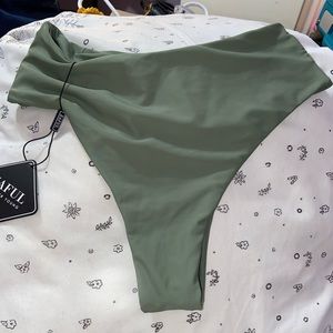 ZAFUL high waisted swim bottoms never worn